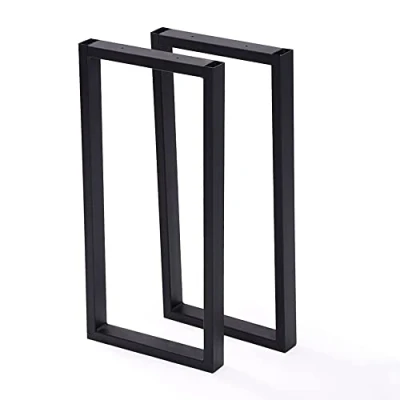 Abbildung von en.casa Tischbein, »Möldrup« Tischkufen 2er Set 56x27cm Stahl Schwarz