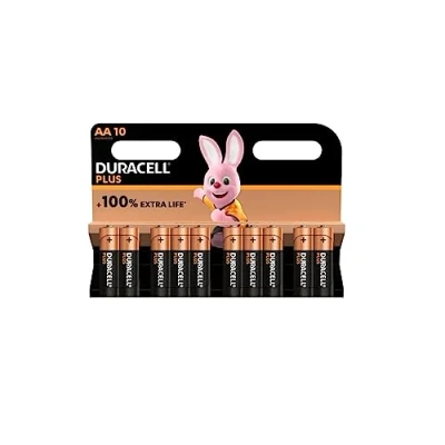 Abbildung von 10 x Duracell AA Plus (1 Blistercard a Batterien) Batterien Typ (LR6/MN1500)