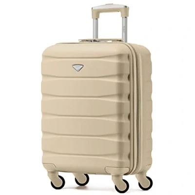 Abbildung von Flight Knight Leichte 4 Rad ABS Hartschalenkoffer Handgepack, zugelassen fur uber 60 Fluggesellschaften, einschließlich easyJet, Jet2 und maximale Große Ryanair (Priority) 55 x 40 20 cm