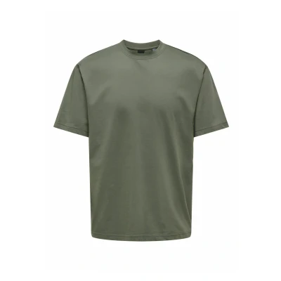 Abbildung von Only &amp; Sons Onsfred RLX SS NOOS Tshirt basic, Herren, Größe: Large, Castor gray