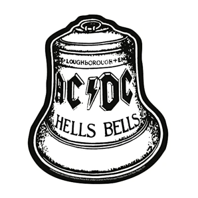 Abbildung von AC/DC Aufkleber Hells Bells Sticker Hardrock Metal Heavy Angus ca. 11x9 cm