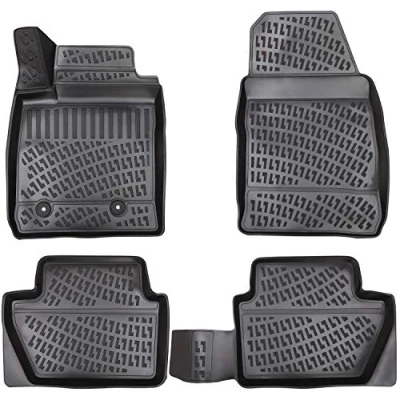 Abbildung von ELMASLINE Auto Fußmatten Gummi (4 St), für FORD ECOSPORT (2012 2024) 3D Gummimatten mit extra hohem Rand mehr Schutz Passend Baujahre:, 2012 2024