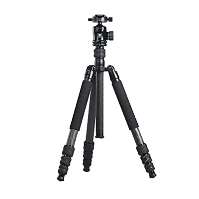 Abbildung von SIRUI MT 2204+MT 20 Professionelles Carbonfaser Reisestativ mit Kugelkopf für Kameras, Stativ Einbeinstativ, Mittelsäule, Arca Swiss QR Platte, Max 1550mm, Max. Belastung 15KG