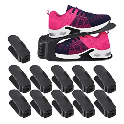 Abbildung von relaxdays Schuhstapler 12er Set, Schwarz
