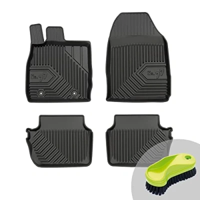 Abbildung von FROGUM No.77 Gummimatten Ganzjahresset von Auto Fußmatten Autofussmatten für Ford Fiesta VI 2008 2017 Langlebiges TPE Material