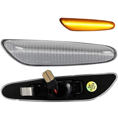 Abbildung von Do!LED LED Seitenblinker Klarglas mit E Prüfzeichen kompatibel E36 E46 E60 E61 E81 E82 E87 E88 E90 E91 E92 E93 (Artikelbeschreibung beachten)