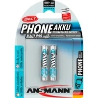 Abbildung von ANSMANN AG Telefon Akku AAA 800mAh 1,2V, 2 Stück, DECT 800 mAh (1.2 V)