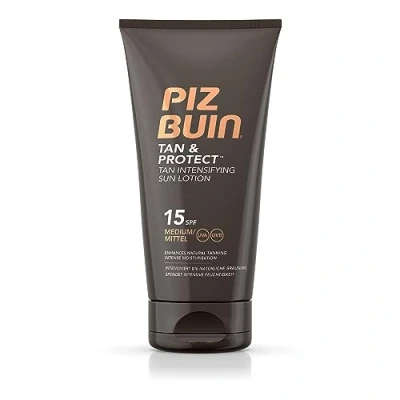 Abbildung von Piz Buin Tan und Protect Intensiving Lotion LSF 15, Bräunungsintensivierende mit effektive UVA UVB Filter, 150 ml