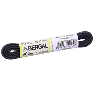 Abbildung von Bergal Rundsenkel Gewachst mittelstark 8814 schwarz 90cm