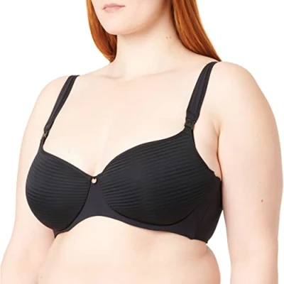 Abbildung von Noppies Spacer Stripe Pushup BH, Damen, Größe: 90, Black