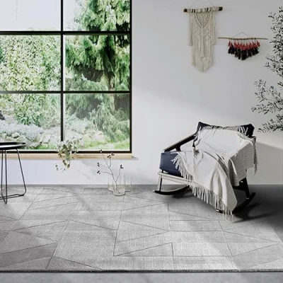 Abbildung von Villeroy &amp; Boch Wollteppich &quot;Ursule&quot;, rechteckig, Handgewebt, Wolle, Natur, Wohnzimmer, Geometrie, Boho, Design