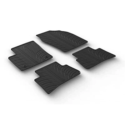 Abbildung von Gledring 0693 Fußmattensatz Gummi vorne und hinten 4 schwarz 750mm 550mm TOYOTA: C HR