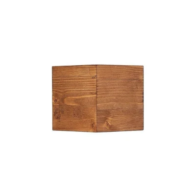 Abbildung von Lindby Benicio Holz LED Wandleuchte, eckig, 11 cm