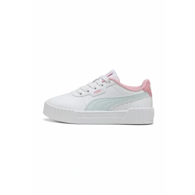 Abbildung von Puma Carina 3.0 Sneakers Kinder Schuhe Mit Plain White/Sea Glass Größe: 29