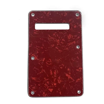 Abbildung von KAISH Strat Rückplatte ST Tremolo Abdeckung Red Pearl