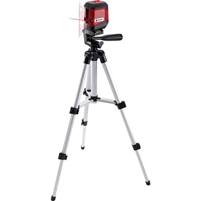 Abbildung von TOOLCRAFT Nivellierkeil Kreuzlinienlaser mit Stativ, inkl. selbstnivellierend