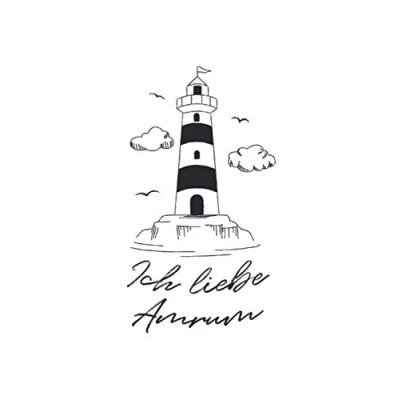 Abbildung von Ich liebe Amrum Notizbuch: Notizheft A5 liniert Schreibheft Notizblock für Nordfriesland Journal Schreibblock Geschenk Urlauber Heft mit Linien
