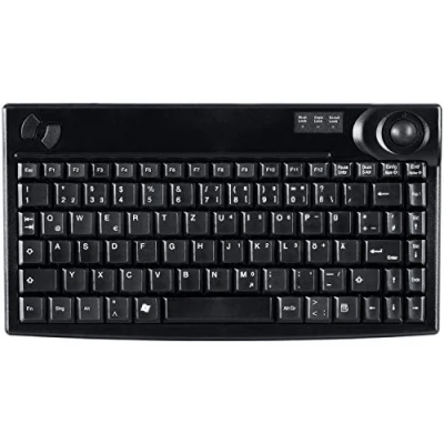 Abbildung von Active Key AK 440 TU B/GE Kleine Trackball Tastatur, Industrie 4.0, USB Schwarz