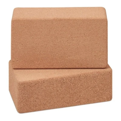 Abbildung von relaxdays Yogablock Kork 2er Set