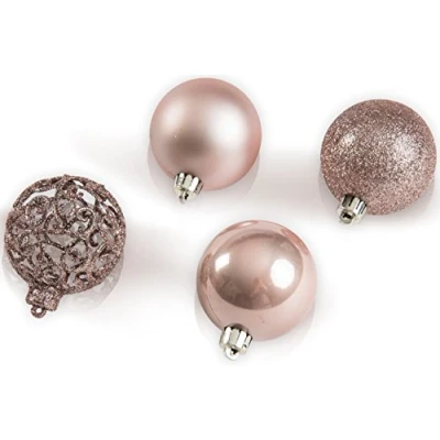 Abbildung von CHICCIE Rosa Weihnachtskugeln 16 Set 6cm Christbaumschmuck