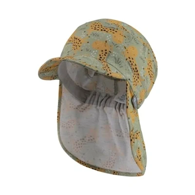 Abbildung von Sterntaler Schirmmütze mit Nackenschutz Giraffen Unisex Baby Druckmuster Sonnenkappe UV Schutz 50+ aus Flammgarnjersey blassgrün, 47
