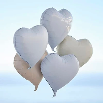 Abbildung von Ginger Ray Heart Shaped Engagement Ballonbündel 5 Stück, Mehrfarbig, Large