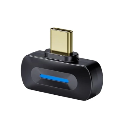 Abbildung von FiiO BT11 (Typ C) Bluetooth 5.4 Transmitter für Handy/Game Player zu kabellosen Kopfhörern, LDAC/AptX Adaptiv/Low Latency (Schwarz)