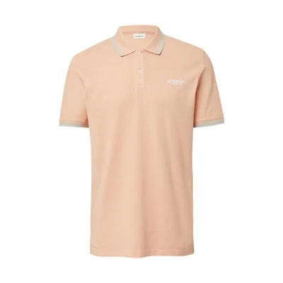 Abbildung von s.Oliver Piqué Poloshirt mit Kontrastdetails und Logo Papaya M