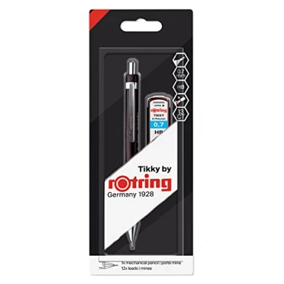 Abbildung von 12 x Rotring Feinminenbleistift Tikky Redesign 0,7mm HB schwarz