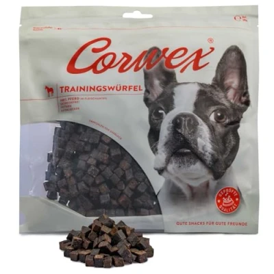 Abbildung von Corwex Trainingswürfel (500g, Pferd) Hundesnacks mit Pferd, Monoprotein, Trainee Snack, getreidefreie Leckerlie fürs Hundetraining