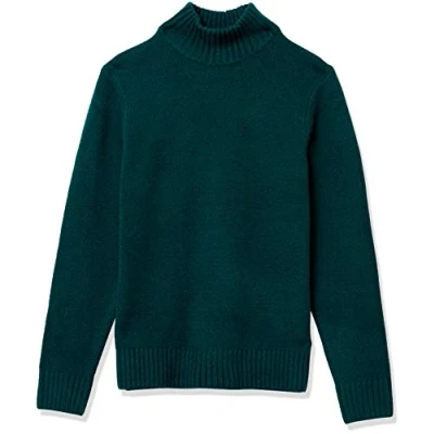 Abbildung von Amazon Essentials Herren Soft Touch Rollkragenpullover mit Langen Ärmeln, Tannengrün, XL