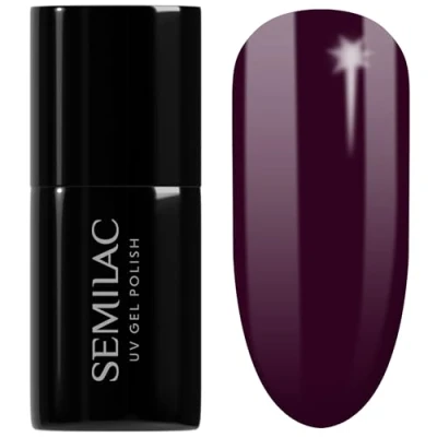 Abbildung von Semilac UV Nagellack 099 Dark Purple Wine 7ml Kollektion Allure