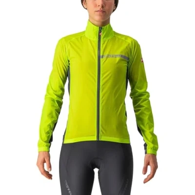 Abbildung von CASTELLI 4521529 383 SQUADRA STRETCH W Jacket Women&#039;s Elektrischer Kalk/Dunkelgrau M