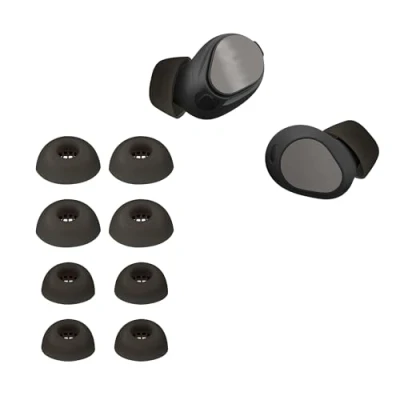 Abbildung von kwmobile 8X Ersatzpolster kompatibel mit Jabra Elite 10 / E10 4 Größen Silikon Ersatz Ohrstöpsel In Ear Kopfhörer Polster