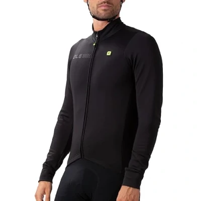 Abbildung von Alé Cycling Herren Solid Fondo 2.0 Langarm Trikots, Schwarz, S