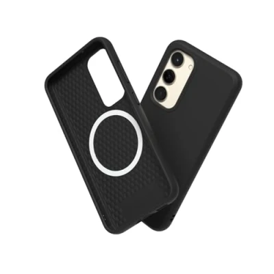 Abbildung von RhinoShield Hülle kompatibel mit [Galaxy S23] SolidSuit MagSafe Stoßdämpfende &amp; schlanke Schutzhülle Premium Finish 3.5 Meter Fallschutz Klassisches Schwarz