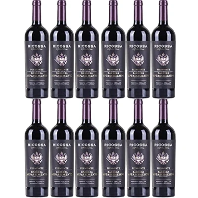 Abbildung von Ricossa Barbera DOC Appasimento Rotwein Wein halbtrocken Italien Inkl. FeinWert E Book (12 Flaschen)