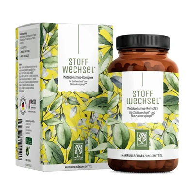 Abbildung von Stoffwechsel: Metabolismus Komplex für Stoffwechsel* und Blutzuckerspiegel** 66,4 g