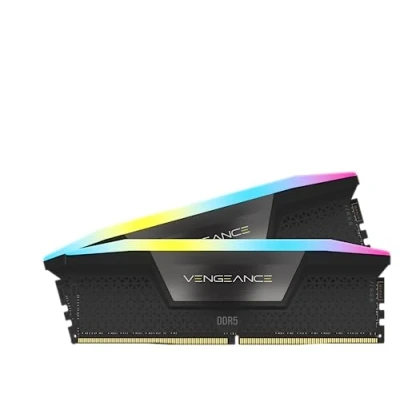 Abbildung von CORSAIR Vengeance RGB DDR5 RAM 96GB (2x48GB) 6800MHz CL40 Intel XMP iCUE Kompatibler Computerspeicher Schwarz (CMH96GX5M2B6800C40)