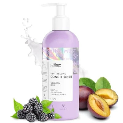 Abbildung von So!Flow Conditioner Haar für coloriertes mit Beerenauszügen &amp; Proteinen Speziell entwickelt, um Haarstärke zu verbessern und die Farbintensität bewahren Spülung Haare
