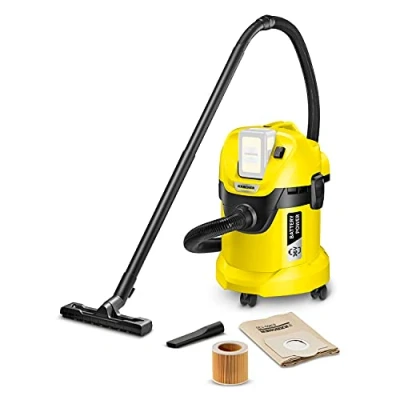 Abbildung von Kärcher 1.629 910.0, Trocken, Schwarz, Gelb, 17 l, 2 m, 3,5 cm, 4 Rad/Räder