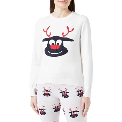 Abbildung von ONLY Strickpullover, Damen, Größe: Medium, Blanc