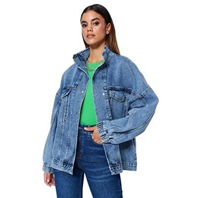 Abbildung von Trendyol Damen Gerade Lange Ärmel Plus Size Jacke