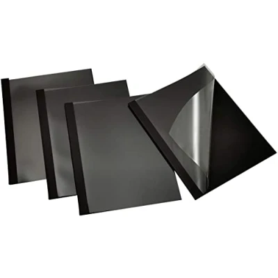 Abbildung von Rayson Thermo bindemappen, 6 mm, 50 Blatt, A4, Schwarz Thermobindemappe, 25 Stück er Pack
