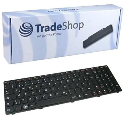 Abbildung von Trade Shop Premium Laptop Tastatur Notebook Keyboard Ersatz Deutsch QWERTZ für IBM Lenovo IdeaPad B570A B570G B590 B570 (Deutsches Tastaturlayout)