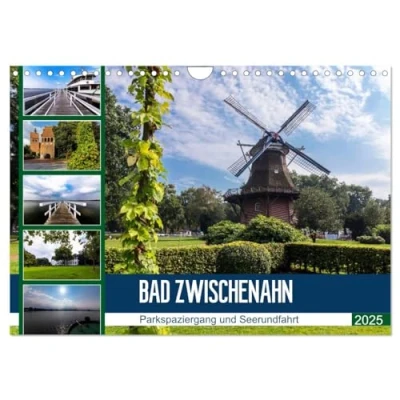Abbildung von Bad Zwischenahn, Parkspaziergang und Seerundfahrt (Wandkalender 2025 DIN A4 quer), CALVENDO Monatskalender