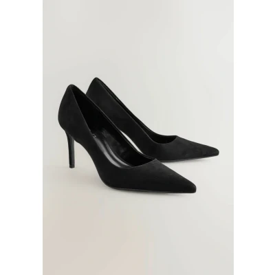 Abbildung von Next Forever Comfort MID Court High Heel Pumps, Damen, Größe: 36, Black suede Schuhe