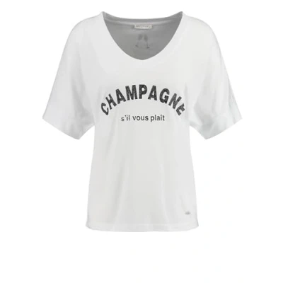 Abbildung von Key Largo Champagne Tshirt print weiss, Damen, Größe: Small, Weiss