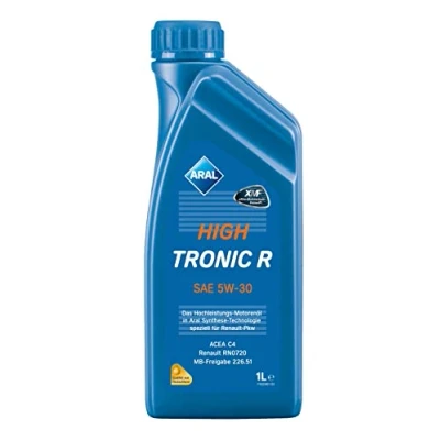 Abbildung von Aral Hightronic R 5W 30 1l Motoröl 151CEE RENAULT: Espace 5, Megane 4 Grandtour, Talisman MERCEDES BENZ: C Klasse T modell, A