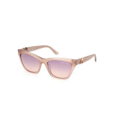 Abbildung von Guess by Marciano Damen GM00008 57Z Gläser SONNENBRILLEN Acetat Beige Violett Cat Eye Normal